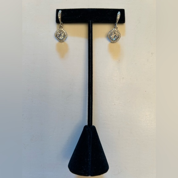 Givenchy Silver-Tone Cubic Zirconia Orbital Drop Earrings; orig.$42 - Picture 7 of 9